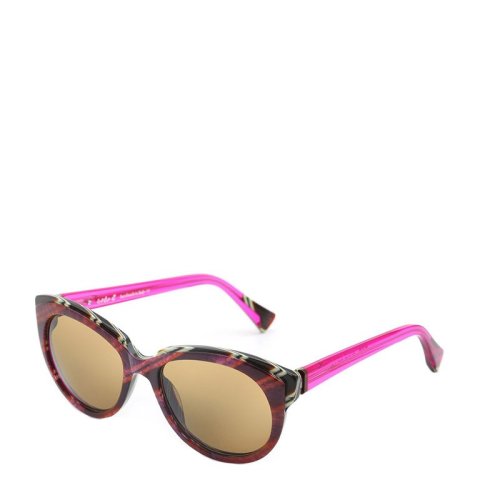 2ND FRAME/框框 紫色波士頓框太陽鏡 7099013X