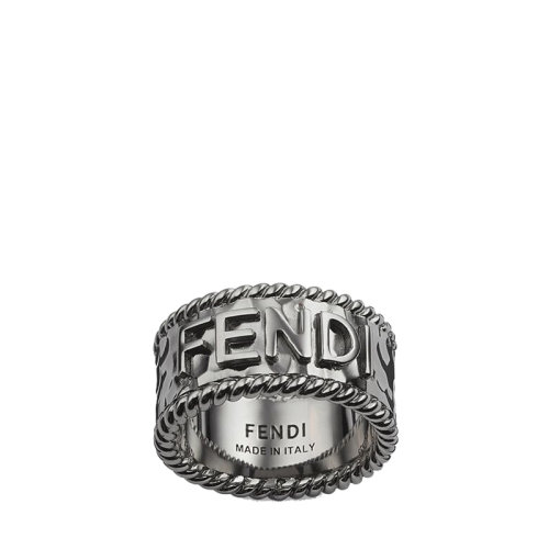 FENDI/芬迪  男士釕色飾面金屬fendi刻印戒指 7AJ530B08F01LK