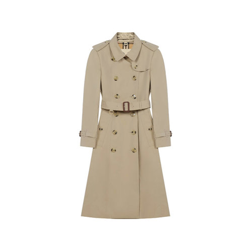 BURBERRY/博柏利 女士風(fēng)衣 女士棉質(zhì)長款風(fēng)衣外套 80457791
