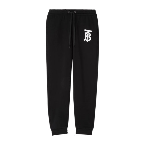 BURBERRY/博柏利 專屬標(biāo)識(shí)圖案棉質(zhì)運(yùn)動(dòng)褲女士休閑褲褲裝80243541