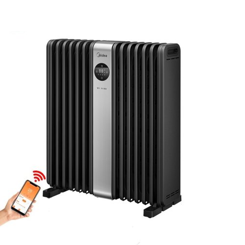 Midea/美的 取暖器/電暖器/電暖氣片 家用/WIFI互聯(lián)智能語音勁暖節(jié)能電熱油汀HYX22TR