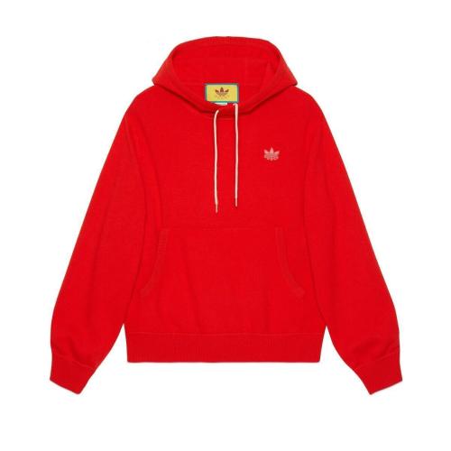  GUCCI古馳 22年秋冬 男士 adidas x Gucci聯名系列羊毛衛(wèi)衣 700446 XKCH8 6429