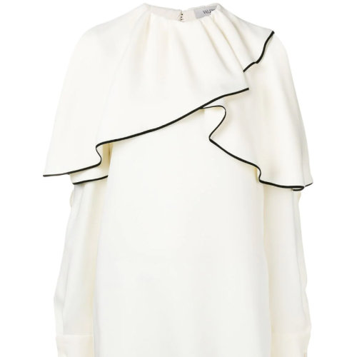 Valentino/華倫天奴 女裝女士白色時(shí)尚百搭長(zhǎng)袖T恤 QB0AE3611MM 0AN GMH0037K