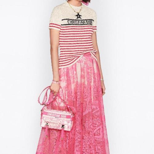  DIOR迪奧 22年秋冬 女士 針織衫 Pull a manches courtes ST-TROPEZ Dioriviera 244S15ST730_X