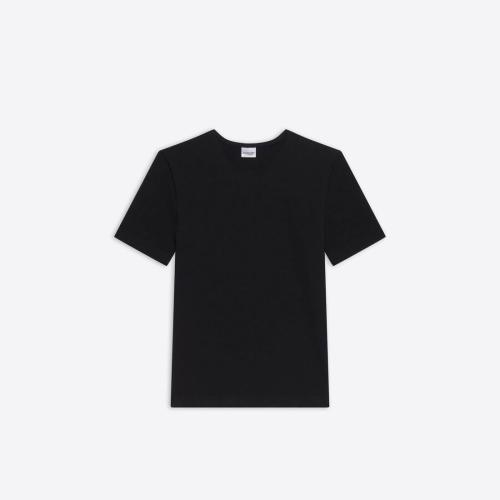  BALENCIAGA巴黎世家 22年春夏 女士 短袖T恤 Womens Cropped T-shirt in Black 6855183B4B6100