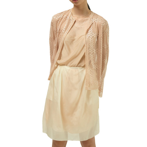 19年秋冬款nisiss/怡夕絲棉紡紗開襟外套女士夾克n185sd24