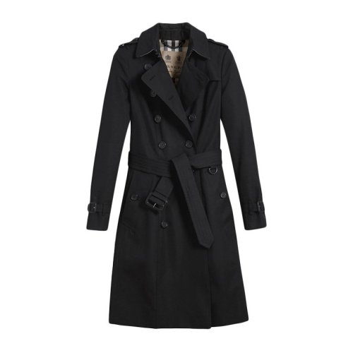 BURBERRY/博柏利  女裝 服裝 The Chelsea女士純棉經(jīng)典雙排扣長款風衣 女士風衣