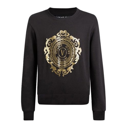  VERSACE JEANS COUTURE 男士黑色棉質(zhì)衛(wèi)衣 B7GWA73F 30453 K42 PLFSX