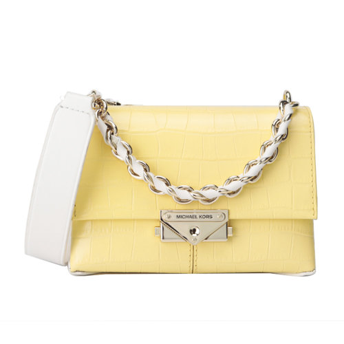 Michael Kors/邁克·科爾斯 MK女包 CECE系列 女士鱷魚壓紋翻蓋單肩斜挎包 32T0L0EC0E