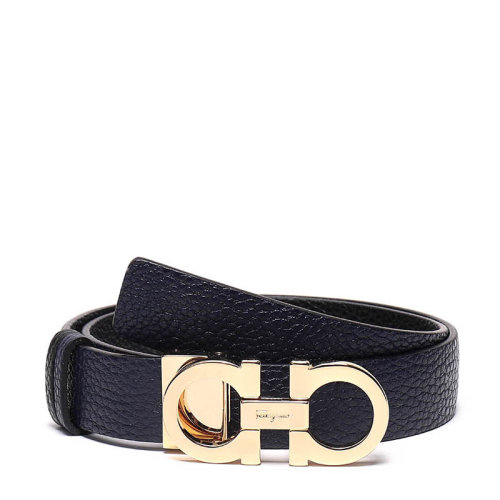 Salvatore Ferragamo/菲拉格慕 【22秋冬新款】 女士牛皮革可裁剪GANCINI板扣式雙面皮帶腰帶2.5cm 23A565