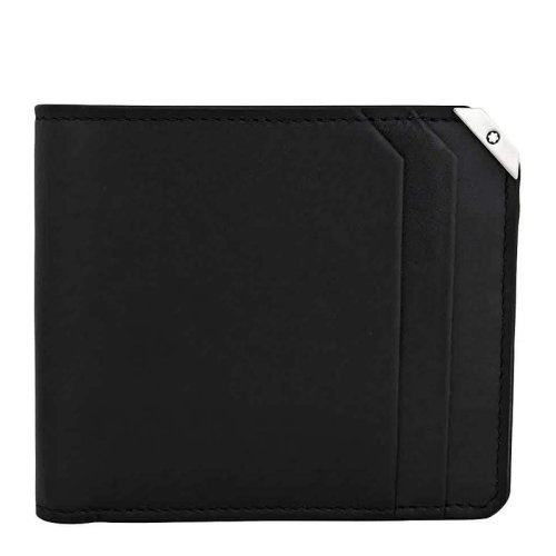 MontBlanc/萬寶龍 男士黑色皮革卡包名片夾 114665