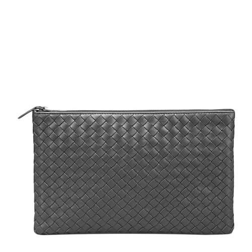Bottega Veneta/葆蝶家 男士灰色皮質(zhì)手拿包 256400-V001O-1524