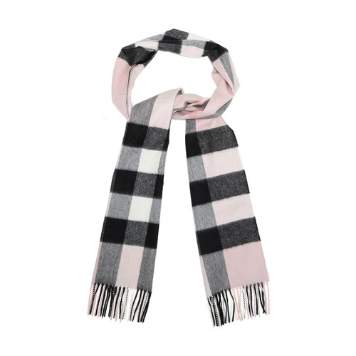 BURBERRY/博柏利  巴寶莉女士粉紅拼色羊絨時(shí)尚百搭圍巾/披肩圍巾   80155491  GMH0012BC
