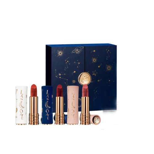 七夕禮盒 Lancome/蘭蔻全新菁純絲絨霧面唇膏192+295+274三支裝