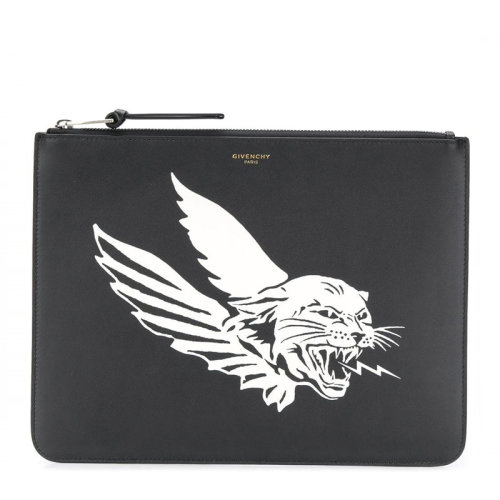 Givenchy/紀(jì)梵希  男士飛貓印花手拿包錢(qián)包男包BK600JK0BG-004