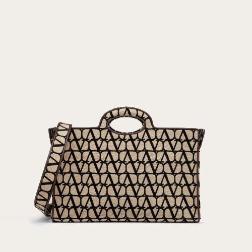  VALENTINO華倫天奴 22年秋冬 女士 手提包 CABAS LA TROISIEME EN TOILE ICONOGRAPHE 2W2B0L29