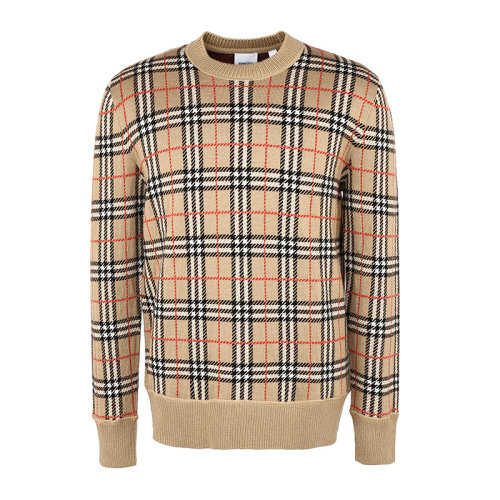 BURBERRY/博柏利男士針織衫/毛衣男士格紋套頭針織衫8021347