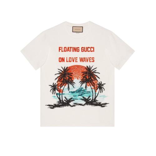  GUCCI古馳 22年秋冬 女士 針織棉T恤 615044 XJEDN 9088