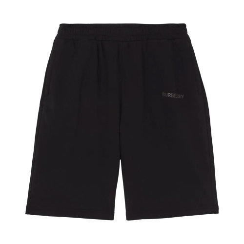 BURBERRY/博柏利 男士黑色棉質(zhì)混紡氨綸運動短褲 8048238