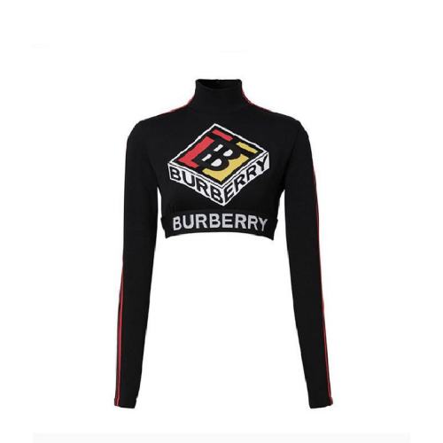  BURBERRY/博柏利 女士黑色時尚針織衫/毛衫 80246601 PLFSX