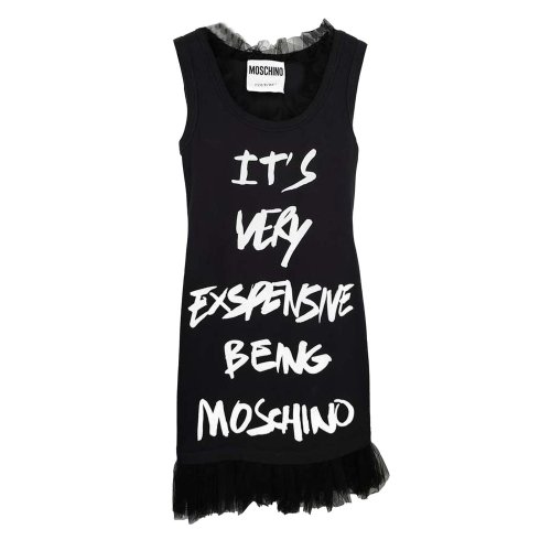 MOSCHINO/莫斯奇諾黑色女士連衣裙DJ04384262555