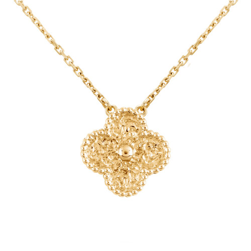 Van Cleef & Arpels/梵克雅寶 經(jīng)典Vintage Alhambra系列 18k金黃金四葉草吊墜VCARO1IF00
