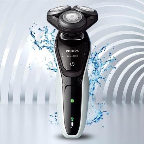 Philips/飛利浦 男士電動剃須刀全身防水凈剃胡須刀刮胡刀 S5080 進口三刀頭,全身水洗,干濕雙剃