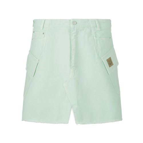 KENZO/高田賢三 【22春夏新款】 女士棉質(zhì)A字牛仔裙半身裙短裙 FC5 2DJ263 9CY