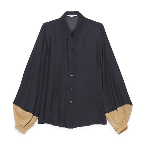 Stella McCartney/絲黛拉麥卡妮  春夏 服裝百搭 女性 黑色 女士長袖襯衫 600750SOA52 1000