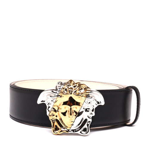 VERSACE/范思哲 美杜莎雙色金屬頭男士腰帶皮帶DCU8443DV3TN