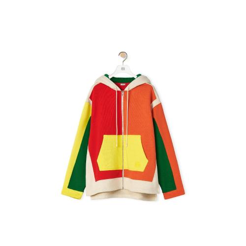  LOEWE羅意威 22年秋冬 女士 衛(wèi)衣 Oversized zip hoodie in cotton S359Y25X09-9990