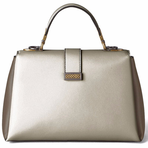 Bottega Veneta/葆蝶家  女包 女士手提包單肩包 銀色  493690-VCGP0-1513