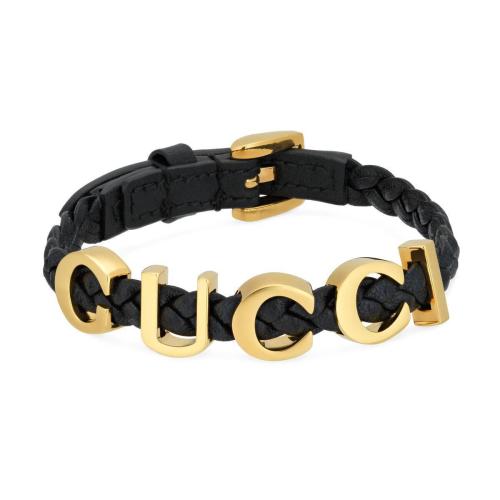  GUCCI古馳 22年秋冬 女士 皮革“Gucci”手鐲 684631 IAAA1 8029