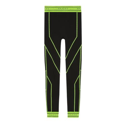  GUCCI古馳 22年秋冬 男士 提花圓筒針織緊身褲 696130 XJEHG 1131