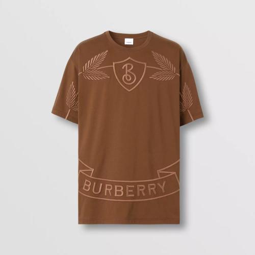  BURBERRY 22年秋冬 男士 橡樹葉徽章棉質(zhì)寬松 T 恤衫 80632041