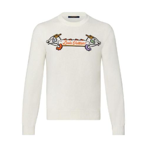  LV路易威登 22年秋冬 LV x NIGO聯(lián)名 LV2 男士 針織衫 嵌花提花圖案山羊絨圓領(lǐng)衫 1A9GO6 1A9GO5 1A9GO4 1A9GO7 1A 預(yù)定商品2-6周發(fā)貨