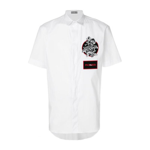 DIOR/迪奧男裝 服裝 棉質(zhì)圖案印花Polo 男士短袖襯衫 733C515