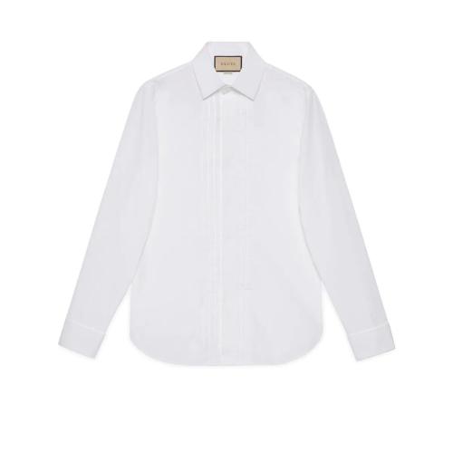  GUCCI古馳 22年秋冬 男士 棉質(zhì)府綢襯衫 699565 Z3854 9000