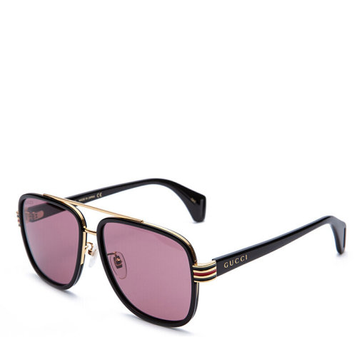 GUCCI/古馳 古琦眼鏡 男女墨鏡/飛行員太陽鏡 GG0448S 003