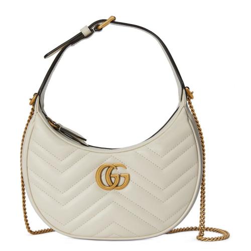  GUCCI古馳 22年秋冬 女士 GG Marmont系列半月造型迷你手袋 699514 DTDHT 9022