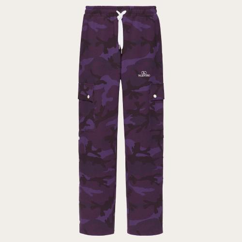  VALENTINO華倫天奴 22年秋冬 男士 休閑褲 PANTALON EN NYLON A_VEC IMPRIMé CAMOUFLAGE 1V3M