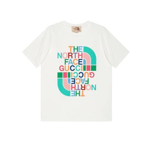  GUCCI古馳 22年秋冬 女士 The North Face x Gucci聯(lián)名系列棉質T恤 615044 XJDYV 9095