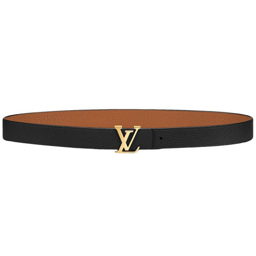 Louis Vuitton/路易威登 Parnasséa系列 女士黑色/棕色金扣30毫米雙面腰帶M9521W