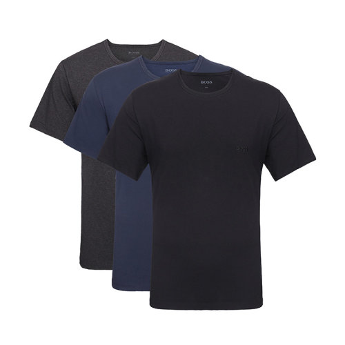 HUGO BOSS/雨果博斯 男士短袖T恤 男士棉質(zhì)圓領(lǐng)短袖內(nèi)衣T恤三件套裝 50325887
