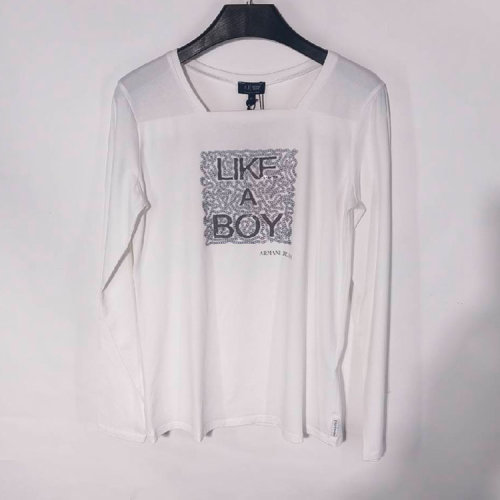 ARMANI JEANS/阿瑪尼牛仔 女士長袖T恤（瑕疵折扣）