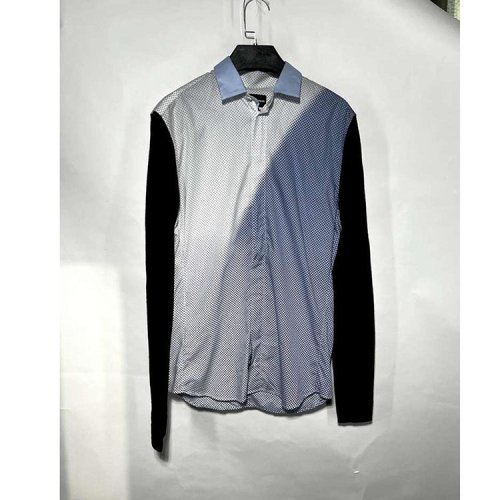 Emporio Armani/安普里奧阿瑪尼 點狀花色男士長袖襯衫