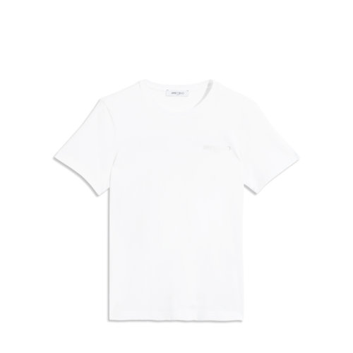 Jimmy Choo/周仰杰 JIMMY CHOO TSHIRT系列 女士 白衣拼銀色字體 短袖T恤 028JIMMY CHOO TS009