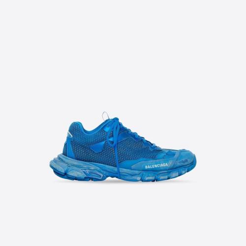  BALENCIAGA巴黎世家 22年秋冬 男士 休閑運(yùn)動(dòng)鞋 Mens Track.3 Trainers  in Blue 700875W3RF14
