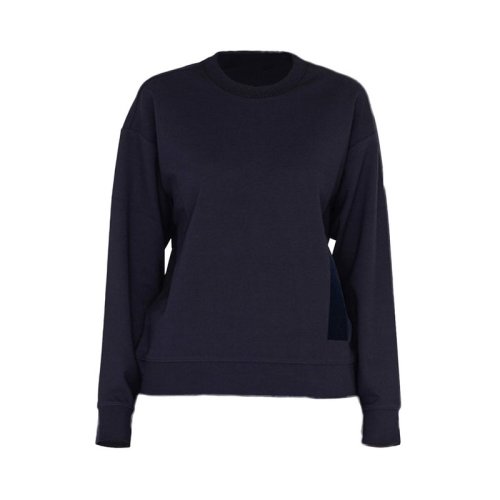  Emporio Armani/安普里奧阿瑪尼 女士深藍(lán)色粘膠纖維衛(wèi)衣 6K2M7N 2JRIZ 0918 PLFSX