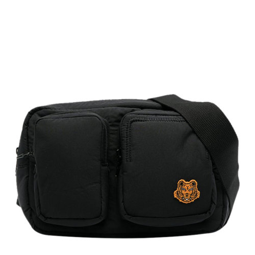 KENZO/高田賢三 男士黑色迷你虎頭腰包胸包男包 FB55SA407F24-99